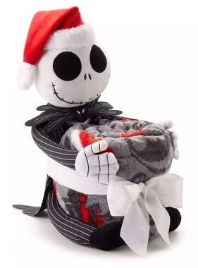 NWT Disney's The Nightmare Before Christmas Jack Skellington Buddy & Blanket Set